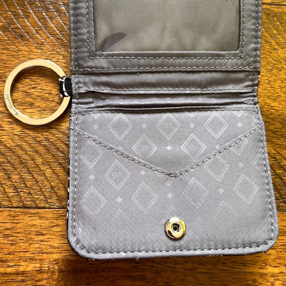 Patterned Black Keychain Wallet - Picture 4 of 6